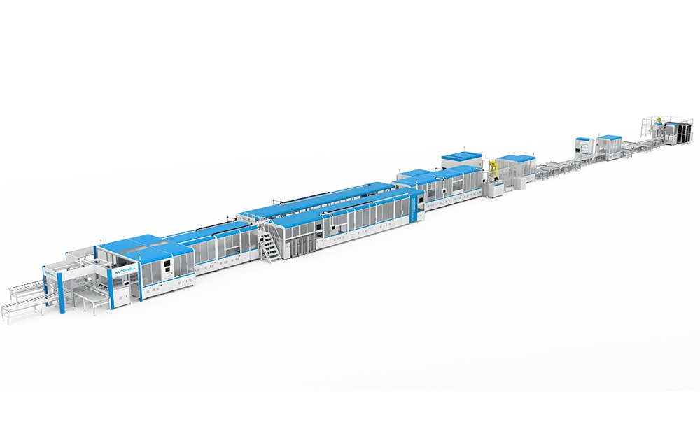 Module Automatic Assembly Line for Pouch Cells