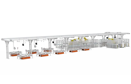 Flexible Pack Automatic Assembly Line with AGV