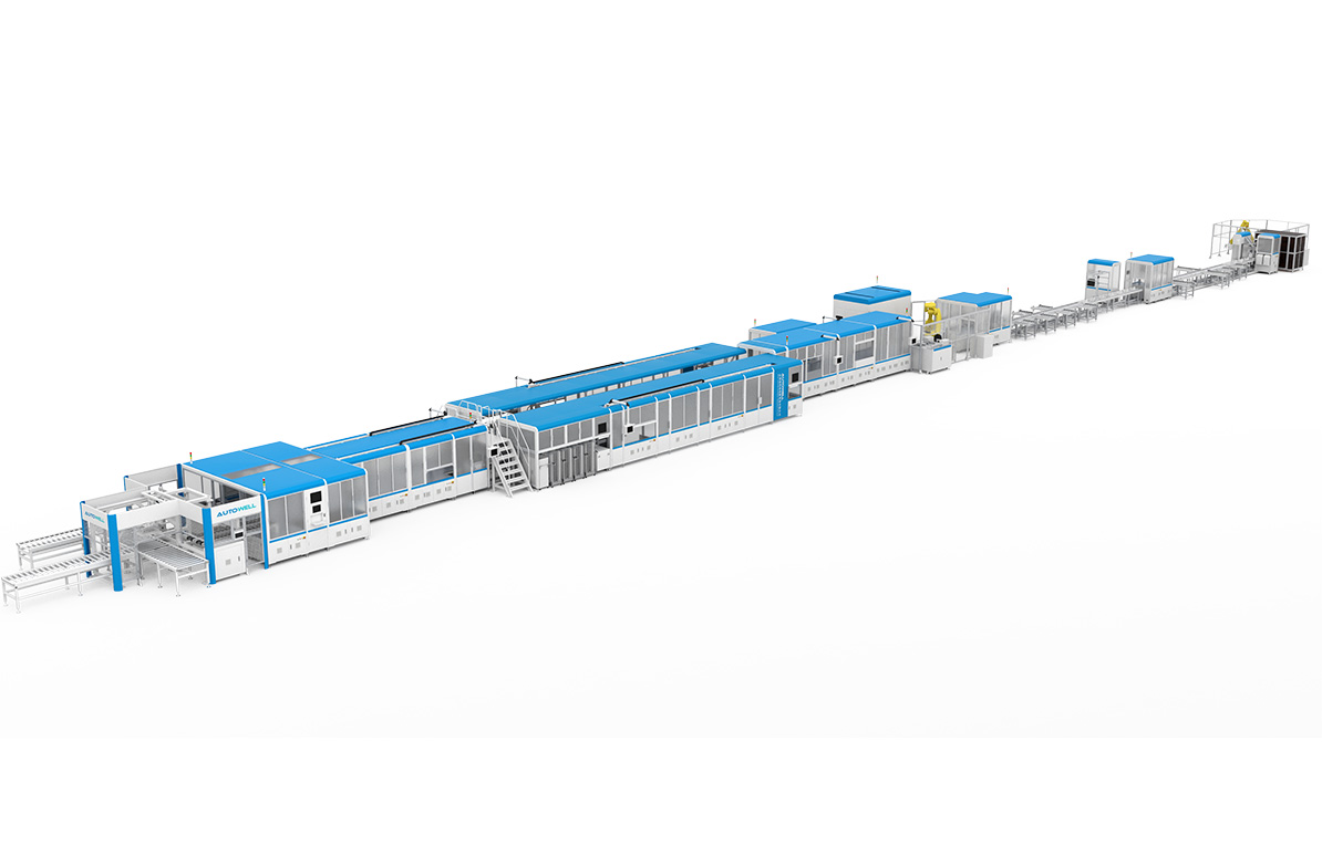 Module Automatic Assembly Line for Pouch Cells